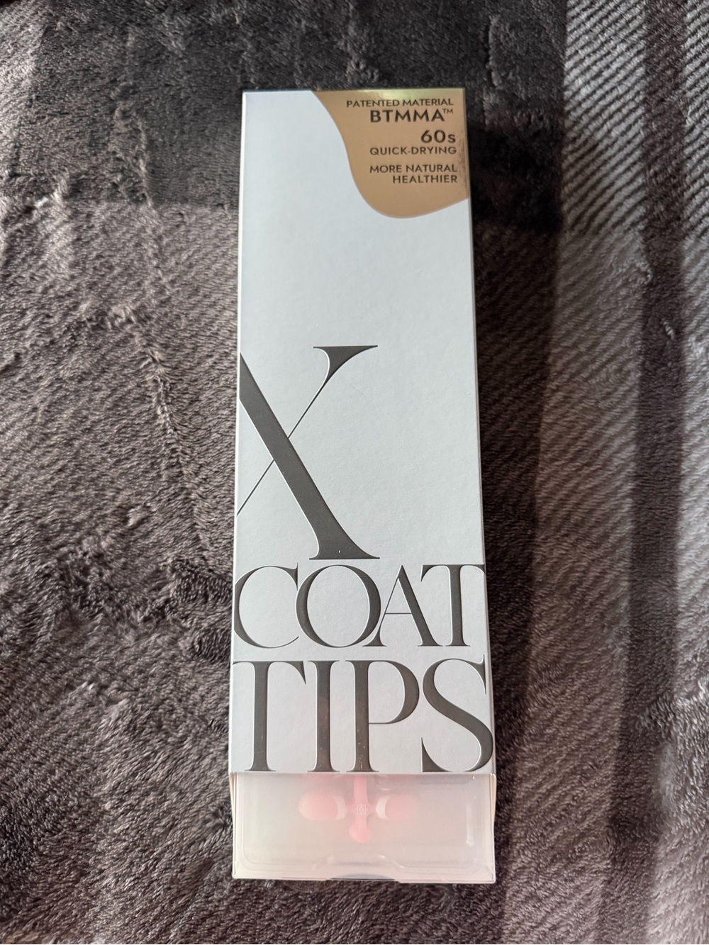X Coat Tips Nail Tips - Light Pink Square shape
